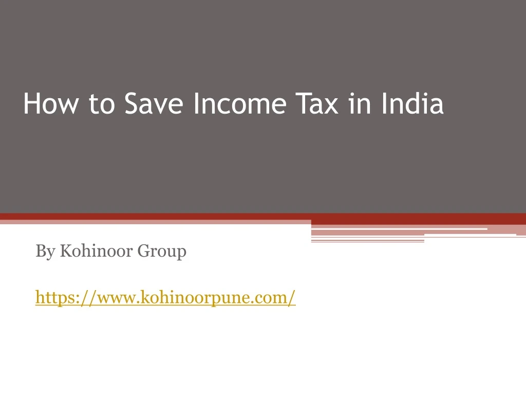 how to save income tax in india