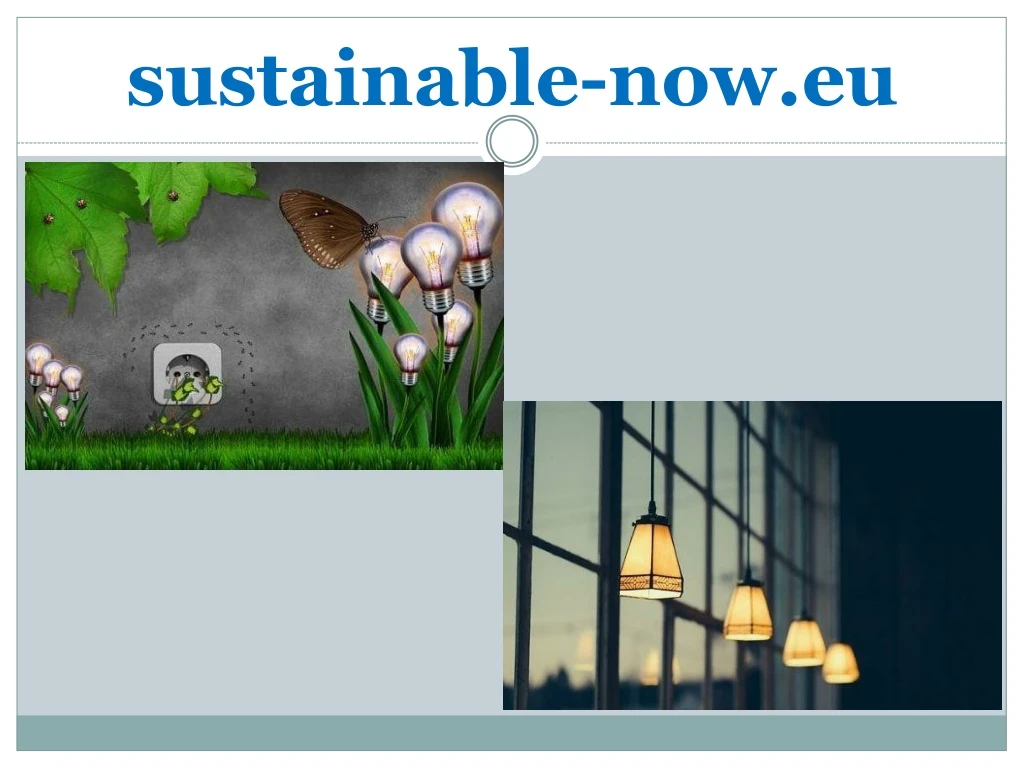 sustainable now eu