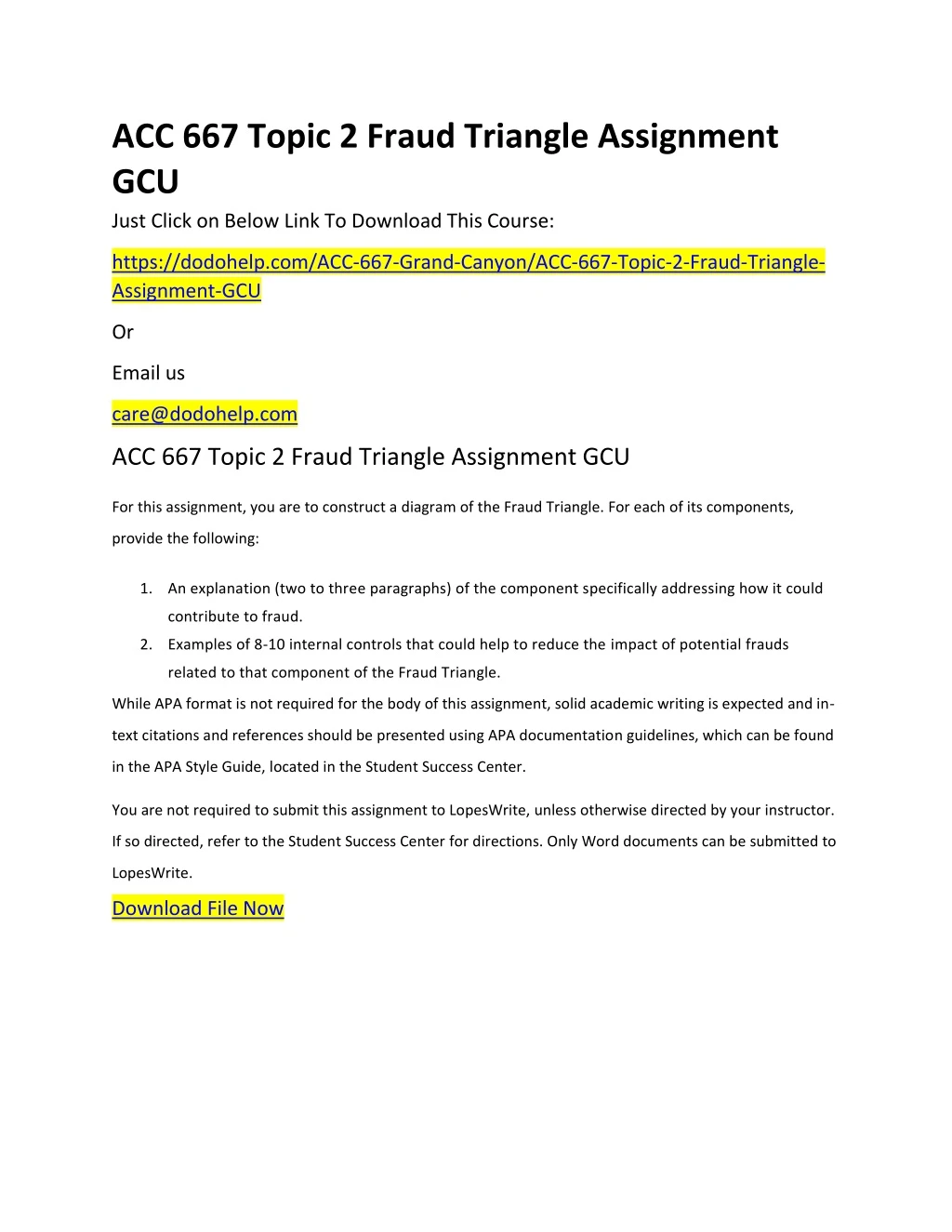 acc 667 topic 2 fraud triangle assignment