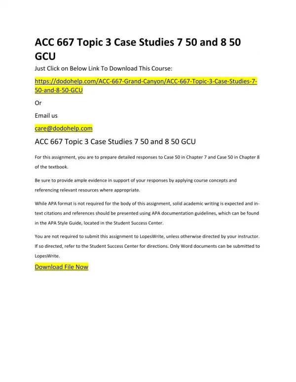 acc 667 topic 3 case studies
