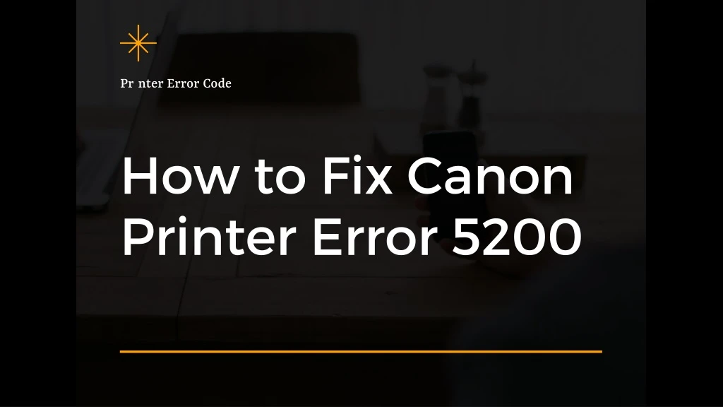 printer error code