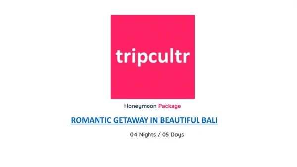 honeymoon package