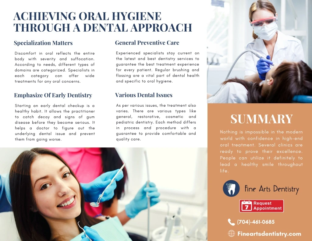 achieving oral hygiene through a dental approach