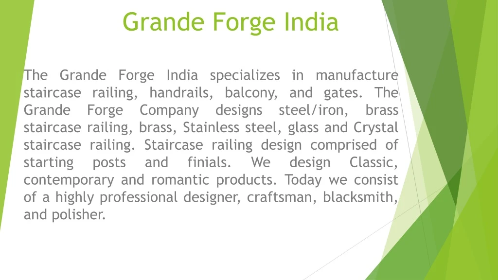 grande forge india