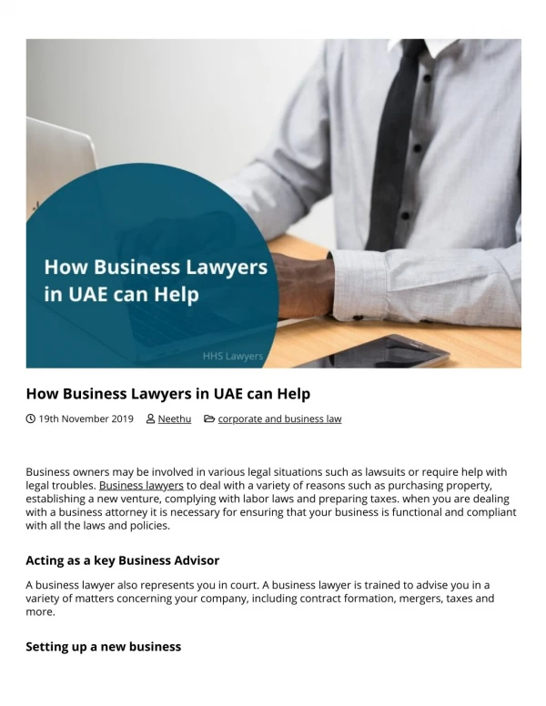 business lawyers in Dubai