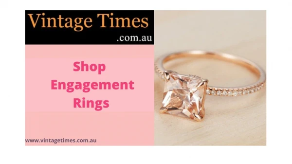 Shop Engagement Rings - Diamond Ring - Gold Ring - Vintage Times