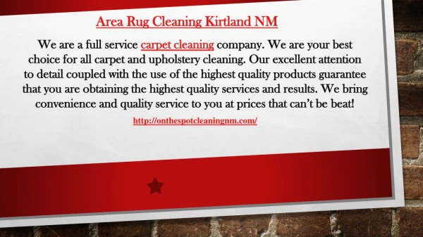 Area Rug Cleaning Kirtland NM