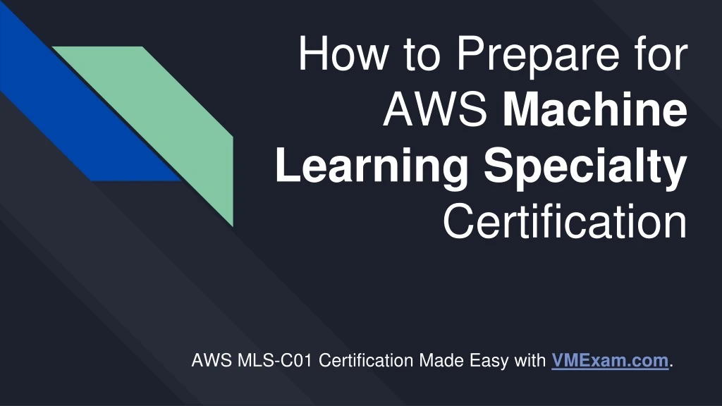 how to prepare for aws machine learning specialty