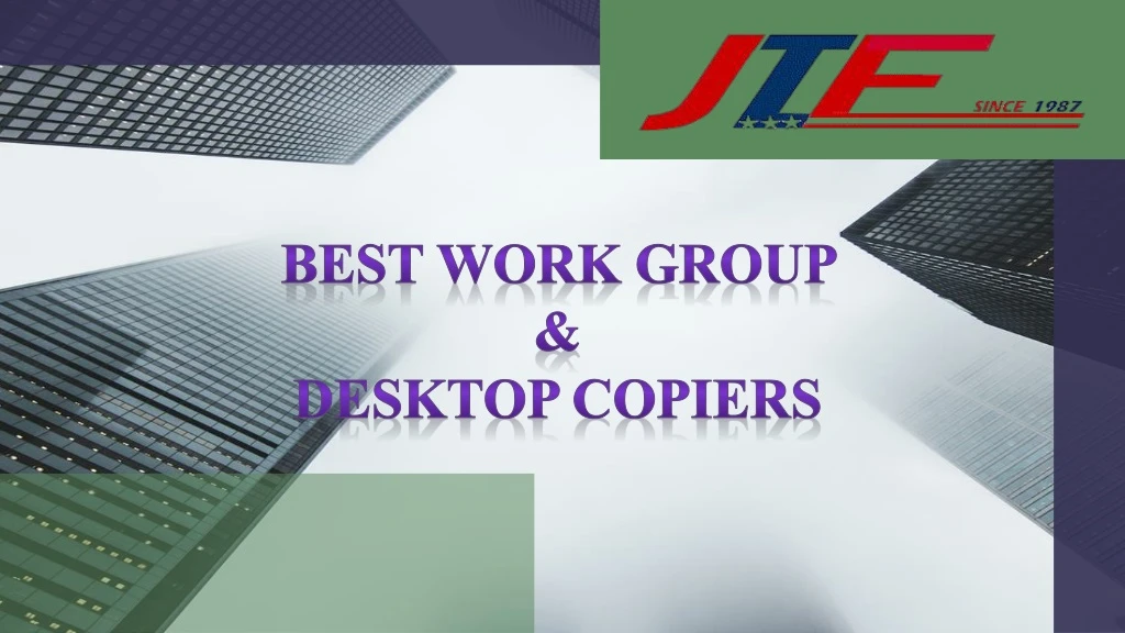 best work group desktop copiers
