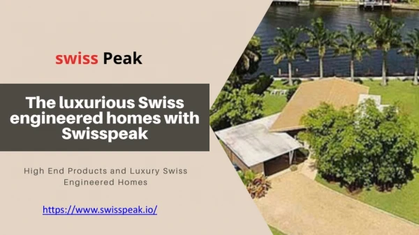 Welcome to swisspeak: A well-known design technology construction company
