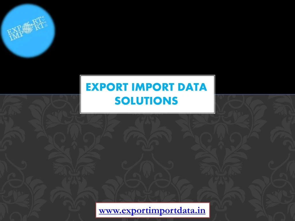 export import data solutions