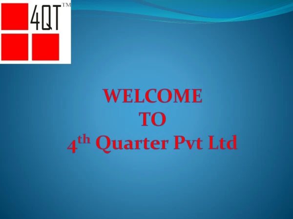 Real Estate ERP Software Solution - 4th Quarter Technologies Pvt Ltd