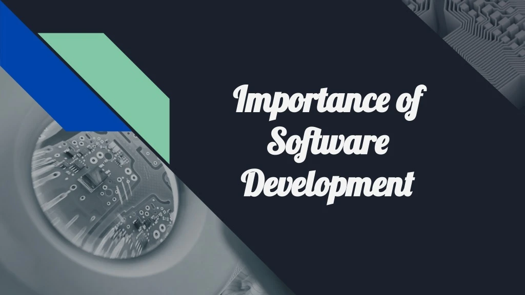 importance of importance of software software