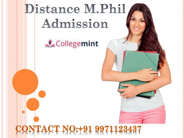 Distance M.Phil Admission :Top Universities For Distance M.Phil