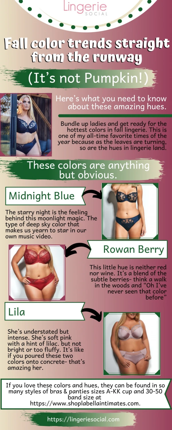 Know The Amazing Hues and Color Trends At Lingerie Social