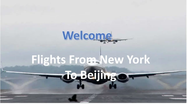 Book Flights From New York To Beijing