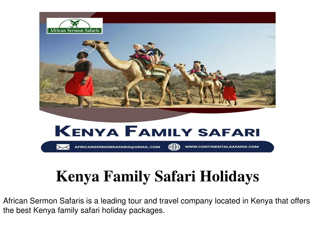 kenya family safari holidays