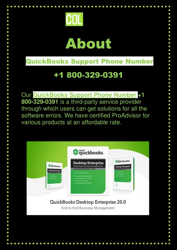 About QuickBooks Support Phone Number 1 800-329-0391