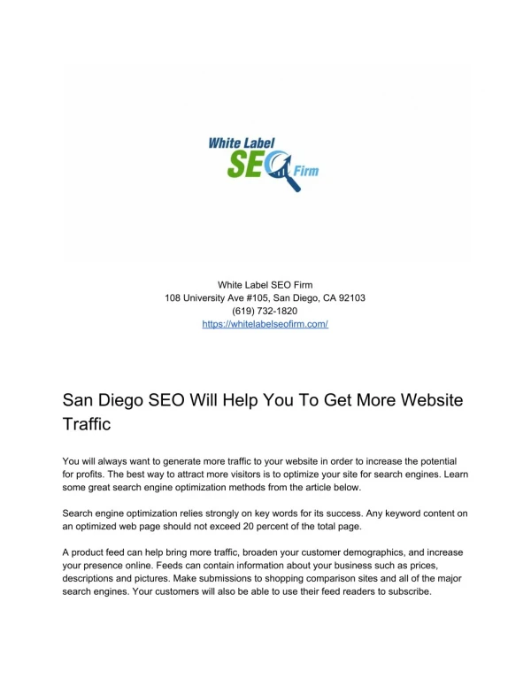 San Diego SEO Services