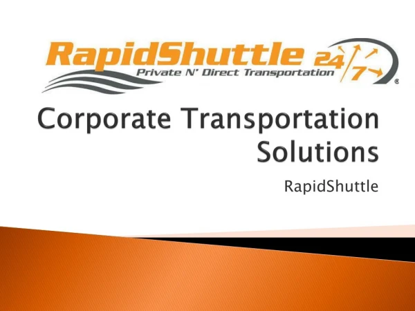 Corporate Transportation Solutions