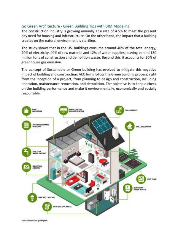 Go Green Architecture - Green Building Tips with BIM Modeling