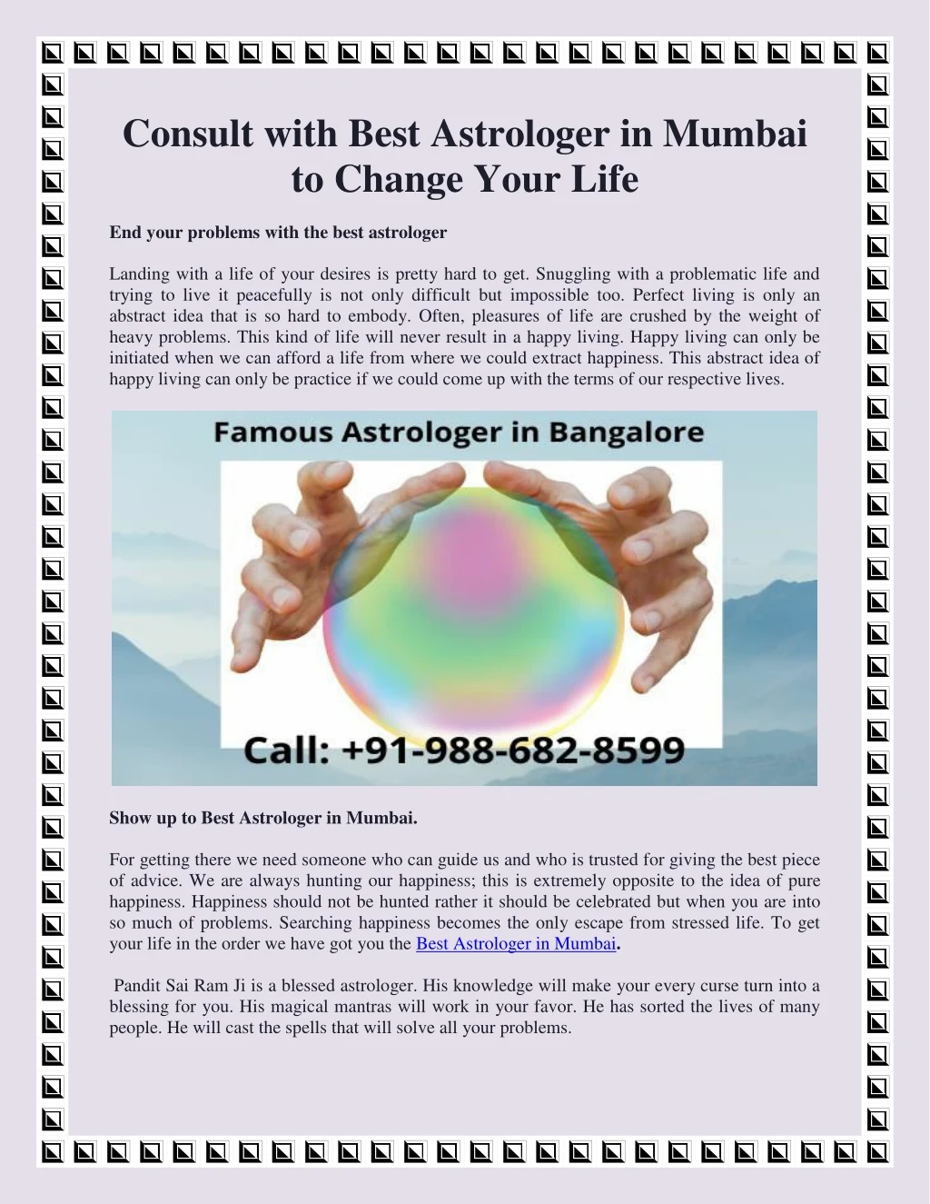 consult with best astrologer in mumbai to change