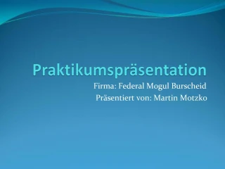 Praktikumspr sentation - slide 1