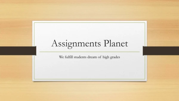 Cheap Assignment Help UK - Assignment Planet