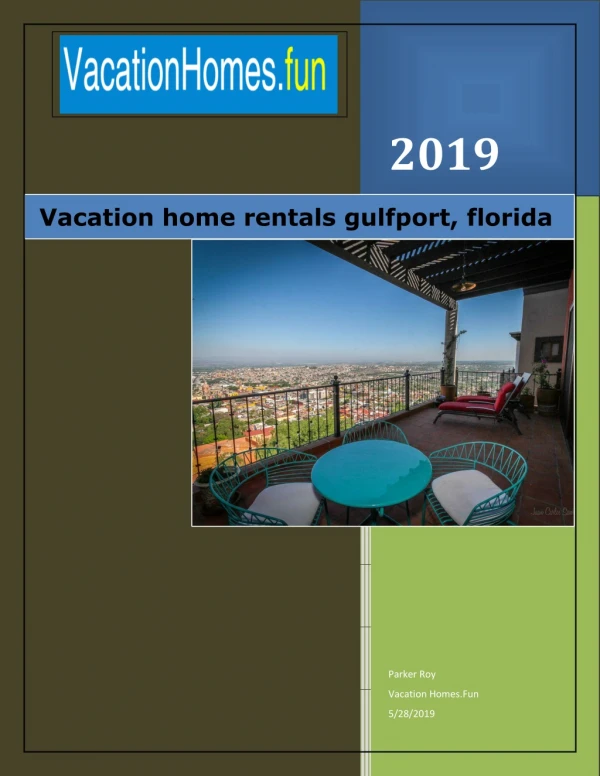 Vacation homes for rent in gulfport florida