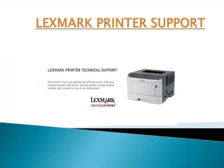 Lexmark Printer Support | Get Customer Service Toll-free Number - slide 1