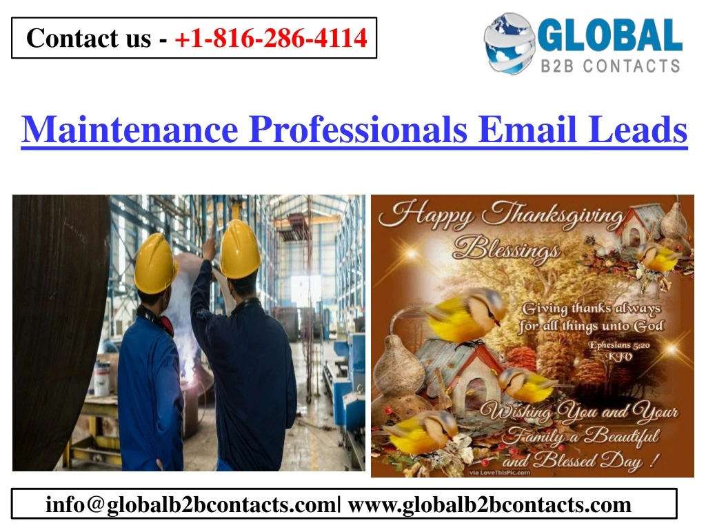 maintenance professionals email leads