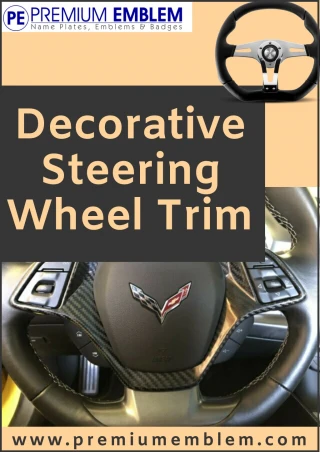 Decorative Steering Wheel Trim | Perfect for Market Exposure - slide 1