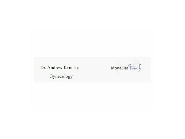 Dr. Krinsky - MonaLisa Touch Broward Fort Lauderdale