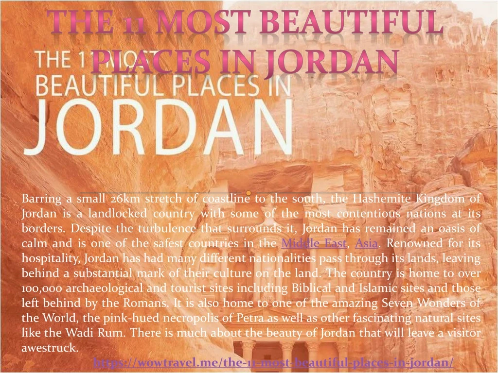 the 11 most beautiful places in jordan