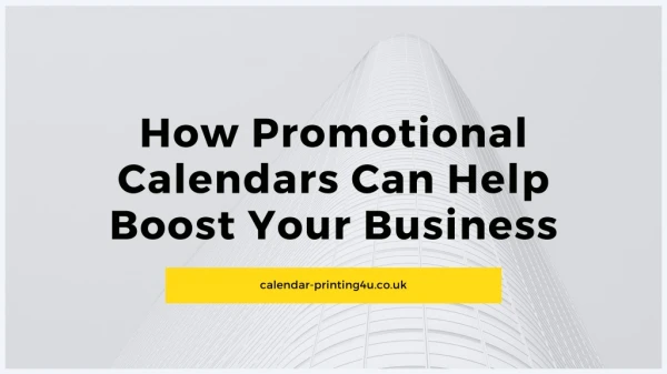 How Promotional Calendars can help boost your business
