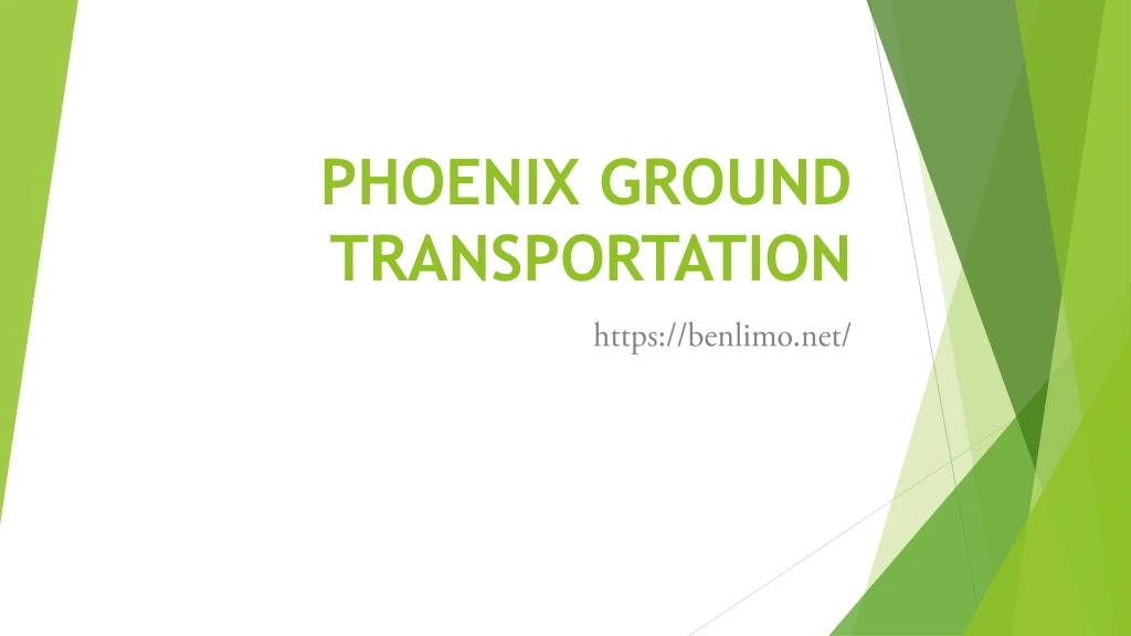phoenix ground transportation