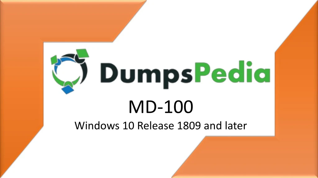 md 100 windows 10 release 1809 and later