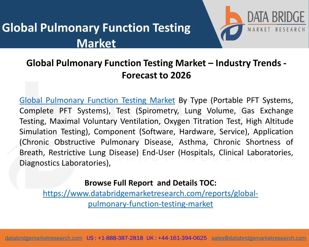 global pulmonary function testing market