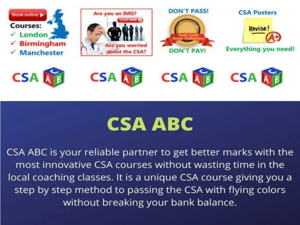 CSA Exam - CSA ABC