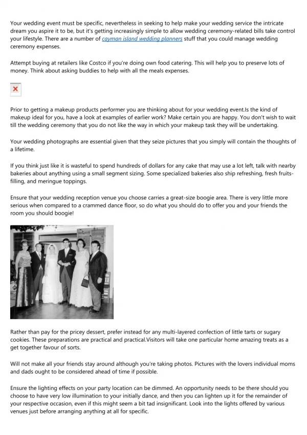 your wedding event must be specific nevertheless