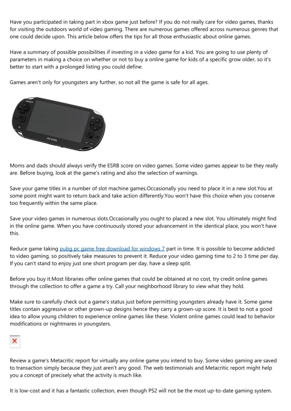 have you participated in taking part in xbox game
