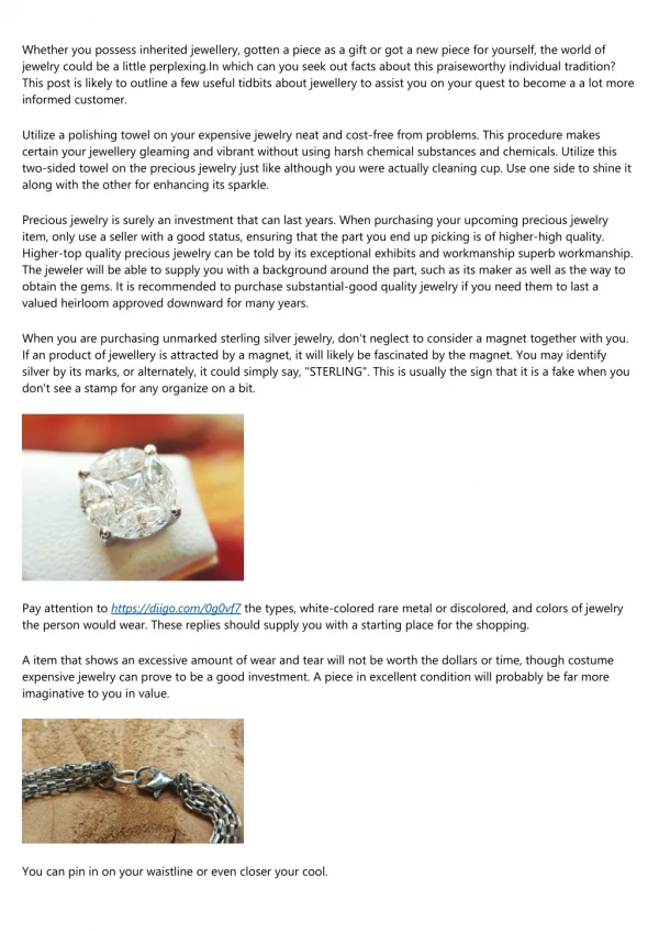 whether you possess inherited jewellery gotten