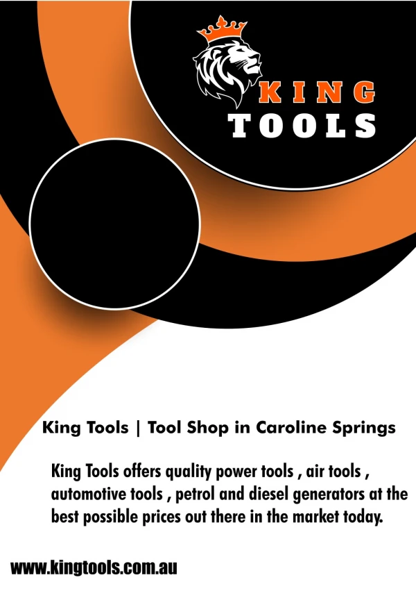 King Tools | Tool Shop in Caroline Springs