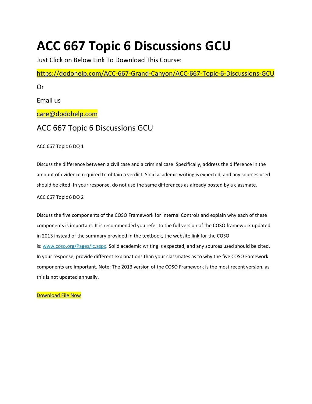 acc 667 topic 6 discussions gcu just click