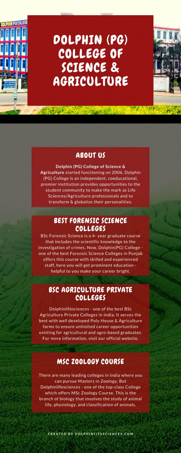 dolphin pg college of science agriculture