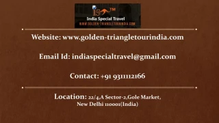 Golden Triangle Tours Travel Packages in India - slide 1