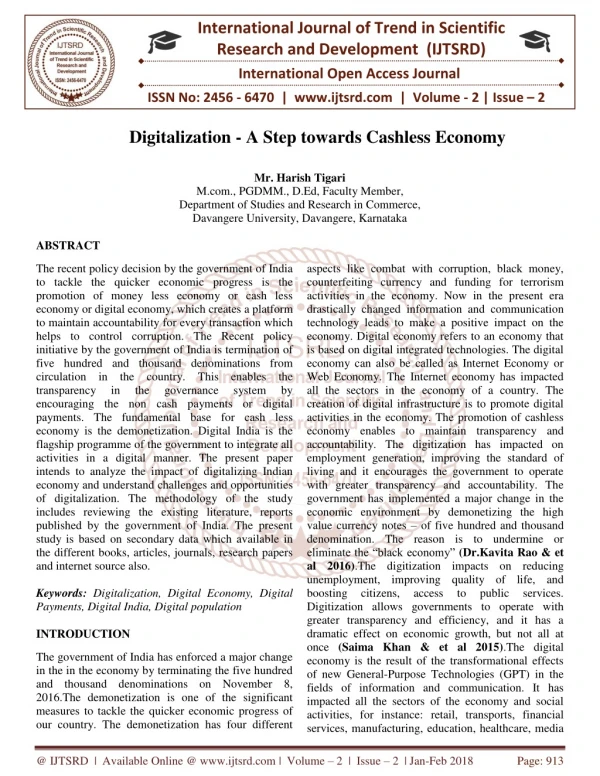 international journal of trend in scientific