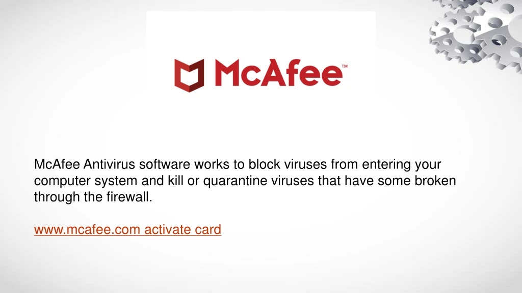 mcafee antivirus software works to block viruses