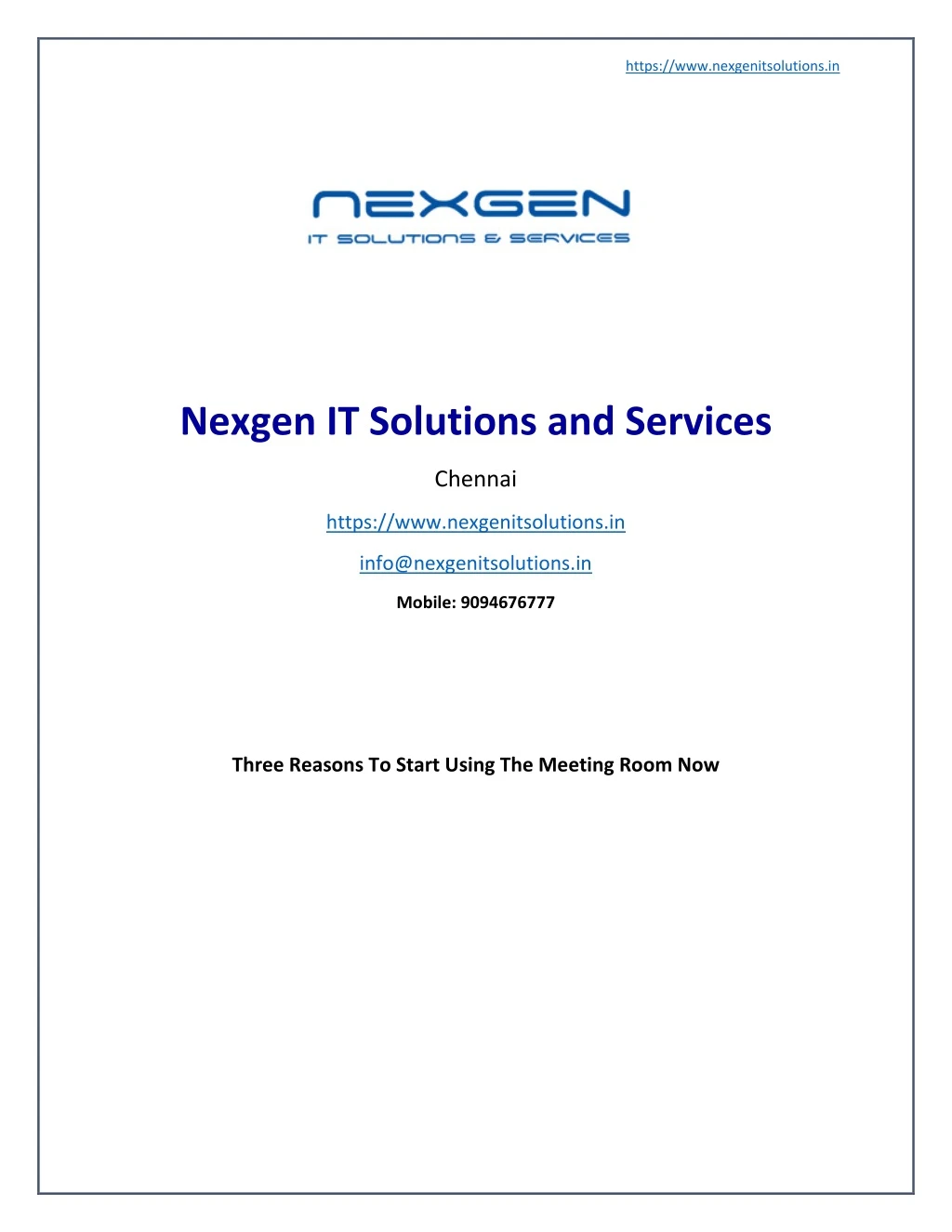 https www nexgenitsolutions in