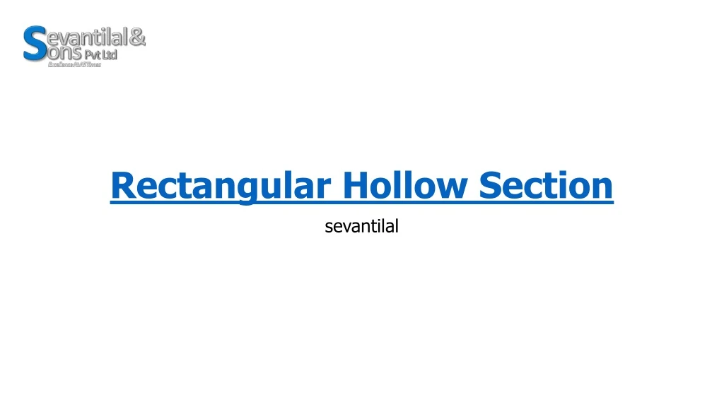 rectangular hollow section sevantilal